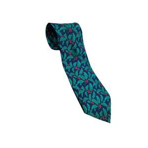 Yule Tie - Holiday/Christmas Holly Tie - 4" - Preowned